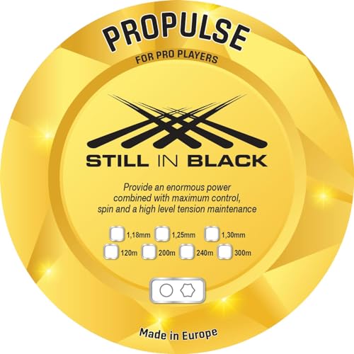 Still in Black Propulse Spule 300 m, quadratisch, Neonorange, 1,28 mm Tennissaite von Still in Black