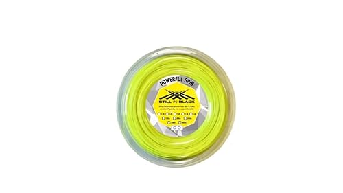 Still in Black Spule 400 m Powerful Spin Yellow Neon 1,25 mm tennisbesaitung, gelb, fluoreszierend Still in Black Spule 400 m Powerful Spin Yellow Neon 1,25 mm tennisbesaitung, gelb, fluoreszierend von Still in Black