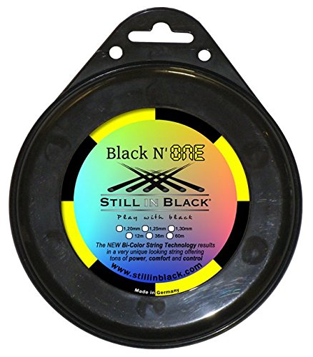 Still in schwarz Black N One Garniture Tennisschlägersaiten Tennis, schwarz/gelb, 12 x 1,25 mm m Still in schwarz Black N One Garniture Tennisschlägersaiten Tennis, schwarz/gelb, 12 x 1,25 mm m von Still in Black