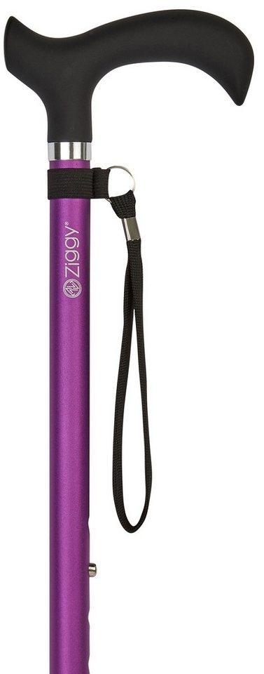 Stockshop Gehstock Gehstock SOFT MELBOURNE PURPLE Soft-Derbygriff schwarz, Leichtmetall v Stockshop Gehstock Gehstock SOFT MELBOURNE PURPLE Soft-Derbygriff schwarz, Leichtmetall v von Stockshop