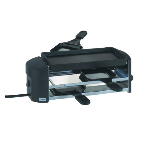 Stöckli Grill Cheeseboard Twin, antihaft, beschichteter Grillplatte, 2 Raclettepfännchen spachtel, 0002.02 Stöckli Grill Cheeseboard Twin, antihaft, beschichteter Grillplatte, 2 Raclettepfännchen spachtel, 0002.02 von Stöckli