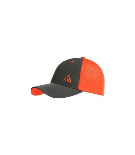 Stöhr Lasercut Cap Colorblock-Grau-Orange - Sportliche vielseitige Basecap, Größe One Size - Farbe Anthrazit - Orange von Stöhr