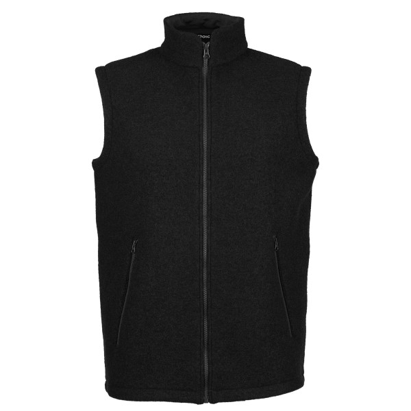 Stoic - BoiledWool MunkebySt. Vest - Merinoweste Gr M schwarz von Stoic