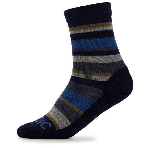 Stoic - Kid's Merino Trekking Crew Socks Stripes - Wandersocken Gr 27-30 blau von Stoic