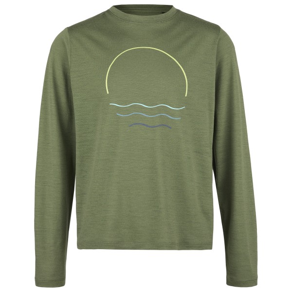Stoic - Kid's Merino155 LaholmSt. Print L/S - Merinoshirt Gr 140 oliv Stoic - Kid's Merino155 LaholmSt. Print L/S - Merinoshirt Gr 140 oliv von Stoic