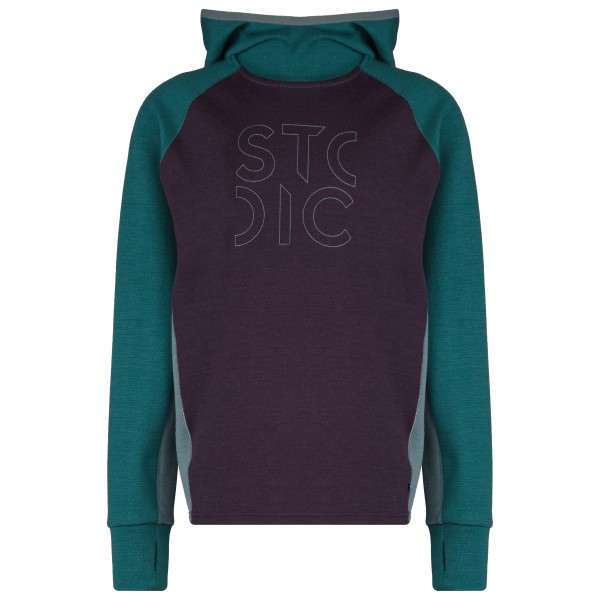 Stoic - Kid's Merino260 StadjanSt. Hoody - Merinohoodie Gr 116 grau/blau von Stoic