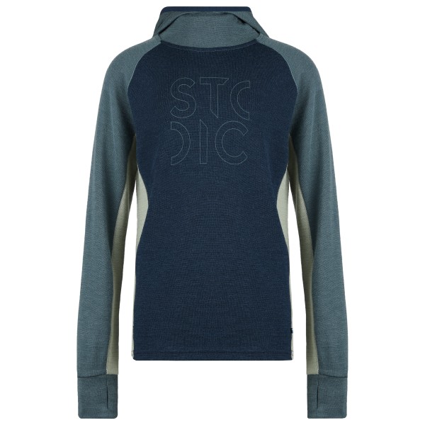 Stoic - Kid's Merino260 StadjanSt. Hoody - Merinohoodie Gr 128 blau von Stoic