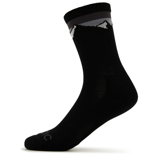 Stoic - Merino Crew Tech Rib Mountains Socks - Multifunktionssocken Gr 36-38;39-41;42-44;45-47 grau;schwarz von Stoic