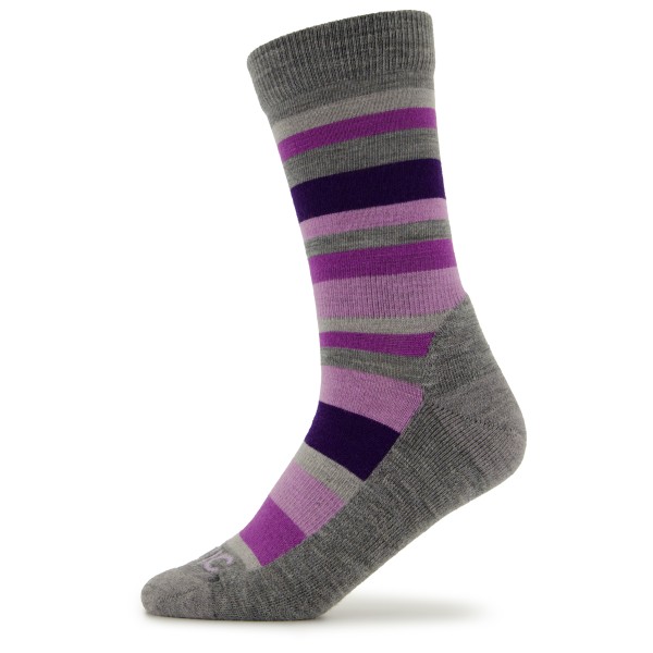 Stoic - Merino Trekking Crew Socks Stripes - Wandersocken Gr 39-41 grau von Stoic