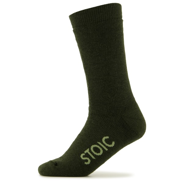 Stoic - Merino Warmwool Medium - Merinosocken Gr 39-41 oliv von Stoic