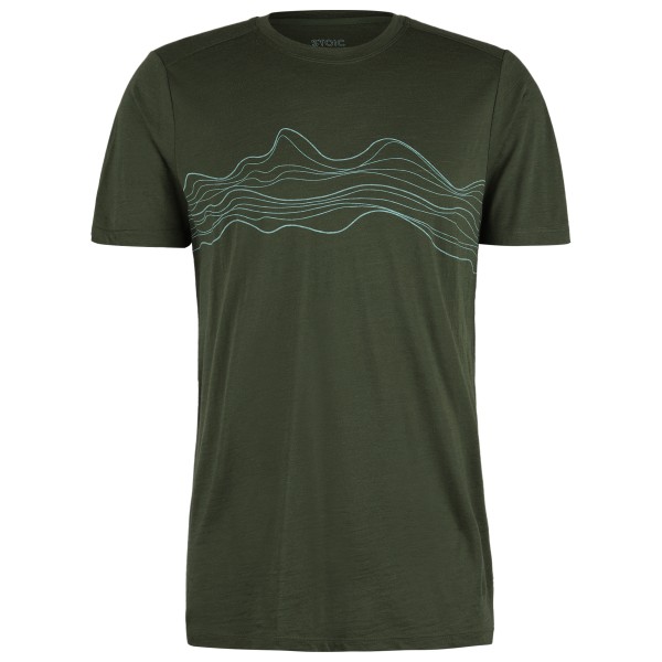 Stoic - Merino150 HeladagenSt. T-Shirt Mountain - Merinoshirt Gr 3XL oliv von Stoic