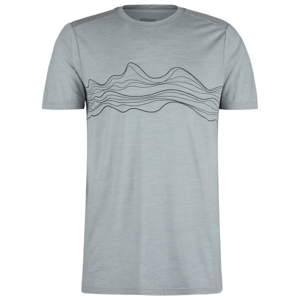 Stoic - Merino150 HeladagenSt. T-Shirt Mountain - Merinoshirt Gr 5XL grau von Stoic