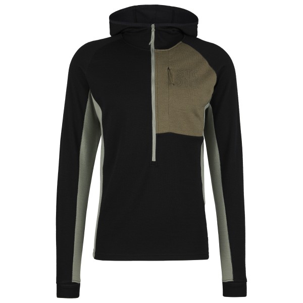 Stoic - Merino260 StadjanSt. 3/4 Zip w. Hood - Merinohoodie Gr L schwarz Stoic - Merino260 StadjanSt. 3/4 Zip w. Hood - Merinohoodie Gr L schwarz von Stoic