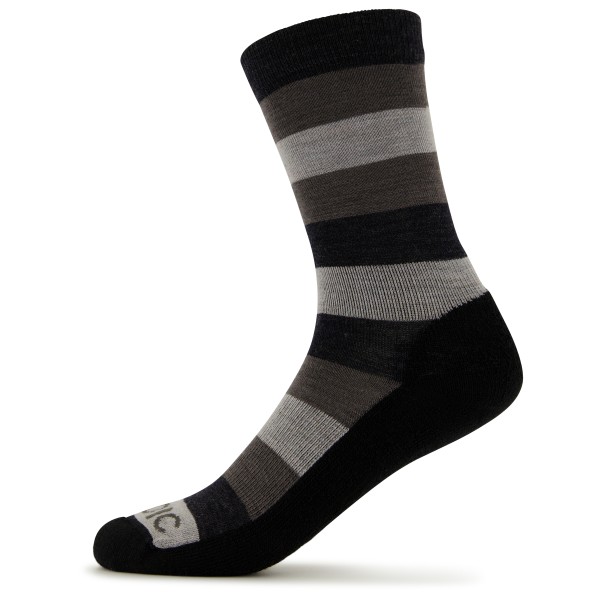 Stoic - Merino Trekking Crew Socks Stripes - Wandersocken Gr 36-38;39-41;42-44 grau;schwarz von Stoic