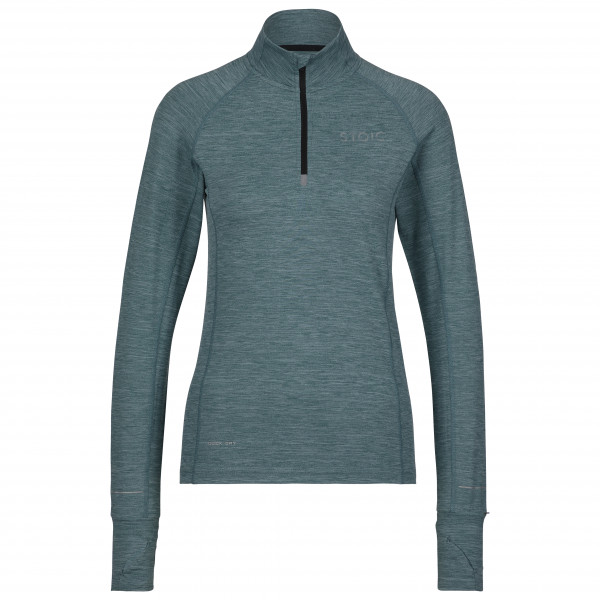 Stoic - Women's HelsingborgSt. Performance L/S with Zip - Laufshirt Gr 34;36;38;3XL;40;42;46;L;M;S;XL;XS;XXL grau;schwarz von Stoic