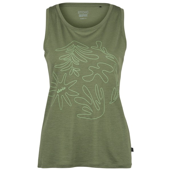 Stoic - Women's Merino155 LaholmSt. Print Tank Flowers - Merinoshirt Gr XL oliv Stoic - Women's Merino155 LaholmSt. Print Tank Flowers - Merinoshirt Gr XL oliv von Stoic