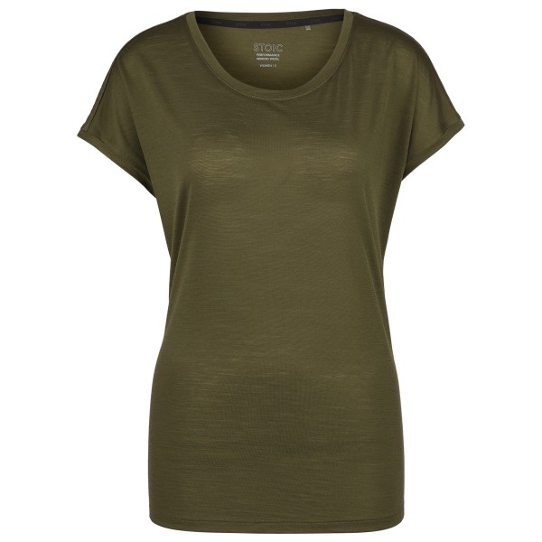 Stoic - Women's MerinoChill MMXX. Göteborg Loose Tee - Merinoshirt Gr L oliv Stoic - Women's MerinoChill MMXX. Göteborg Loose Tee - Merinoshirt Gr L oliv von Stoic