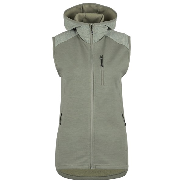 Stoic - Women's MerinoFleece335 KuolpaSt. Vest with Hood - Fleeceweste Gr S oliv von Stoic