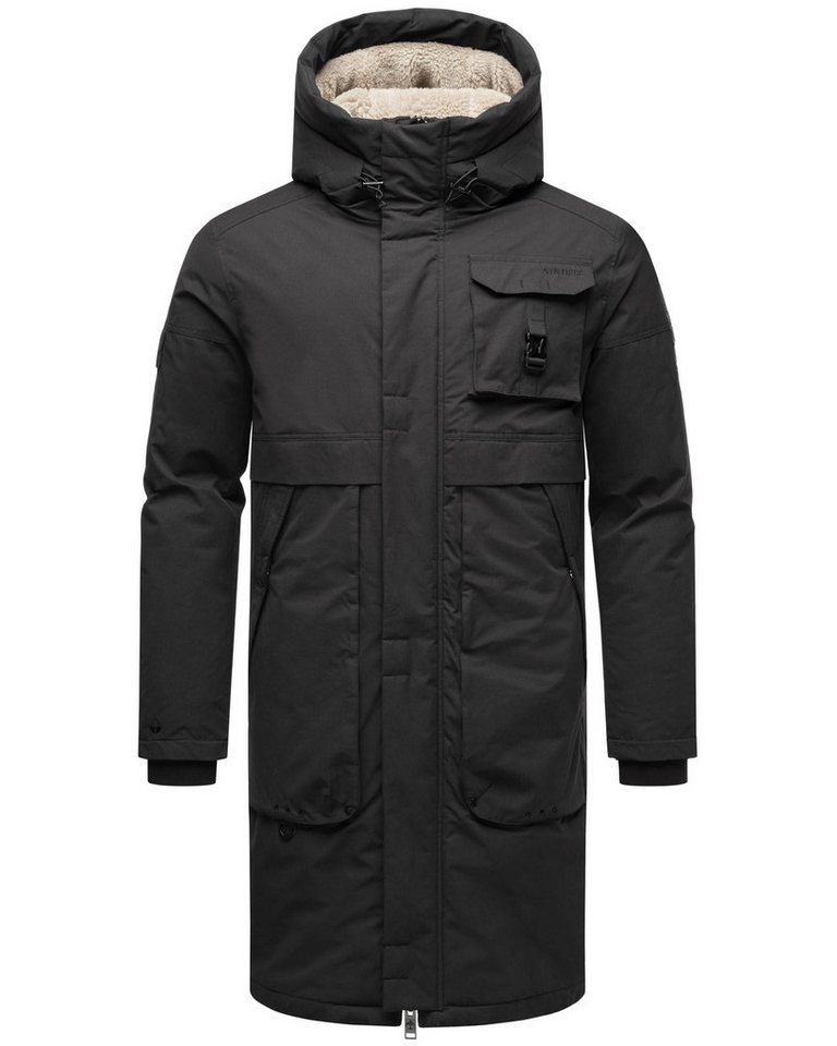 Stone Harbour Wintermantel Cyriaan XX Langer Herren Winterparka mit großen Eingrifftaschen von Stone Harbour