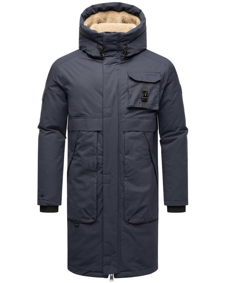 Stone Harbour Wintermantel Cyriaan XX Langer Herren Winterparka mit großen Eingrifftaschen von Stone Harbour