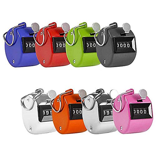 RETON Handzähler, 8 Farben, Handzähler, 4-stellig, mechanischer Handzähler, Klickzähler, Sport/Trainer/Casino/Event/Schule/Training RETON Handzähler, 8 Farben, Handzähler, 4-stellig, mechanischer Handzähler, Klickzähler, Sport/Trainer/Casino/Event/Schule/Training von RETON