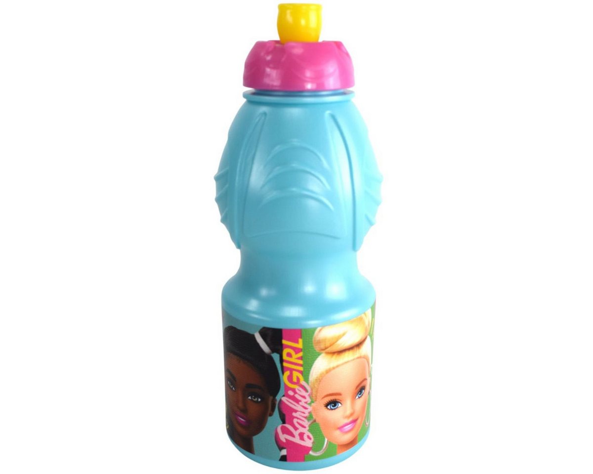 Stor Trinkflasche Ergonomische Sportflasche 400ml für Kinder aus Kunststoff Barbie Motiv, extra leicht von Stor