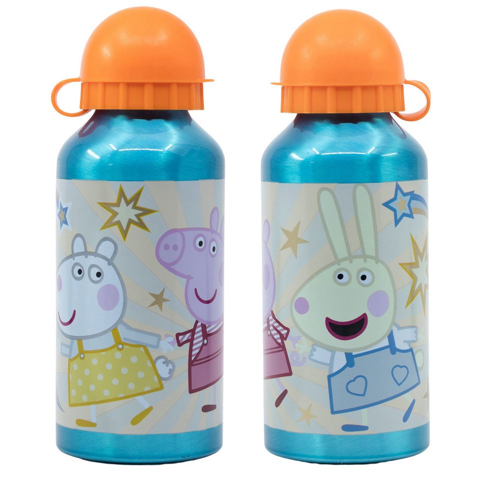 Stor Trinkflasche Peppa Pig Wutz Aluminium Sportflasche Wasserflasche Flasche 400 ml Stor Trinkflasche Peppa Pig Wutz Aluminium Sportflasche Wasserflasche Flasche 400 ml von Stor