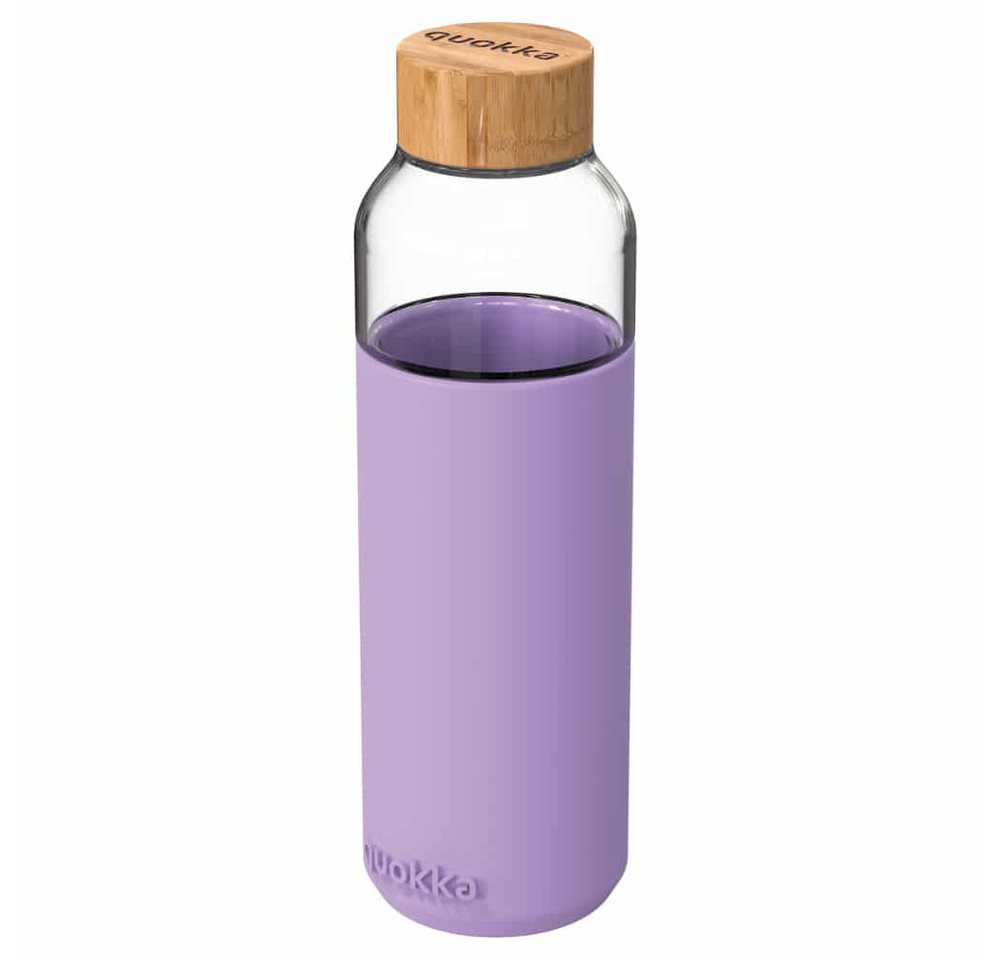 Stor Trinkflasche QUOKKA Flow Glasflasche Wasserflasche antirutsch Cover 660 ml, Bambus Deckel, antirutsch Cover Stor Trinkflasche QUOKKA Flow Glasflasche Wasserflasche antirutsch Cover 660 ml, Bambus Deckel, antirutsch Cover von Stor