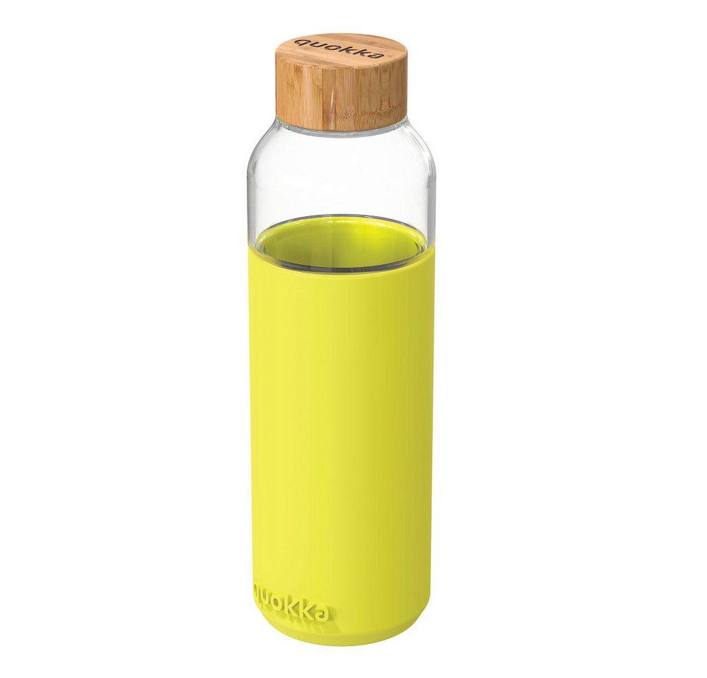 Stor Trinkflasche QUOKKA Flow Glasflasche Wasserflasche antirutsch Cover 660 ml, Bambus Deckel, antirutsch Cover Stor Trinkflasche QUOKKA Flow Glasflasche Wasserflasche antirutsch Cover 660 ml, Bambus Deckel, antirutsch Cover von Stor