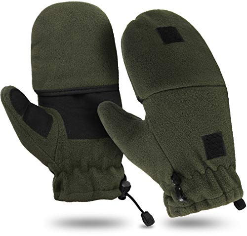 Storfisk fishing & more 2-in-1 Fleece Fausthandschuhe Fäustlinge mit umklappbaren Fingerspitzen, Farbe :Oliv, Größe:M Storfisk fishing & more 2-in-1 Fleece Fausthandschuhe Fäustlinge mit umklappbaren Fingerspitzen, Farbe :Oliv, Größe:M von Storfisk fishing & more