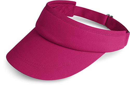 Storfisk fishing & more Damen Tennis Golf Cap Schildmütze Sonnenblenden Mütze 100% Baumwolle Sonnenschutz größenverstellbar, Farbe :Pink von Storfisk fishing & more