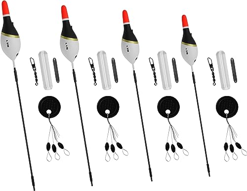 Storfisk fishing & more Forellenset Schleppposen mit Glas, Schnurstopper, Gewicht und Wirbel, Set:Set 2 von Storfisk fishing & more