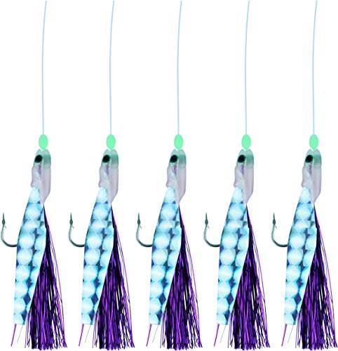 Storfisk fishing & more Makrelenpaternoster Meeresköder System mit 5 Armen Lila Haare Leuchtperlen 160cm Storfisk fishing & more Makrelenpaternoster Meeresköder System mit 5 Armen Lila Haare Leuchtperlen 160cm von Storfisk fishing & more