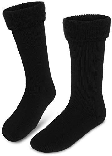 Storfisk fishing & more Outdoor Winter Thermo Kniestrümpfe extrawarm und extradick mit flauschigem Innenfleece schwarz (TOG-Wert: 2,3), Schuhe/Stiefel - Größe:41-46 von Storfisk fishing & more