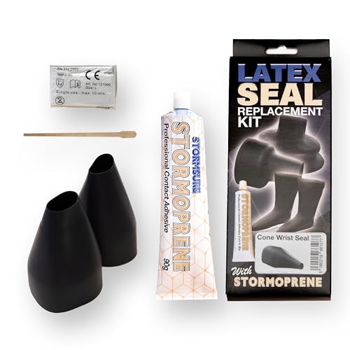 Latex Trockentauchanzug Handgelenk-Kegeldichtungsersatzkit - Ersetzen oder Reparieren der Handgelenkdichtung mit Ersatzdichtung und Stormoprene Kleber Latex Trockentauchanzug Handgelenk-Kegeldichtungsersatzkit - Ersetzen oder Reparieren der Handgelenkdichtung mit Ersatzdichtung und Stormoprene Kleber von Stormsure