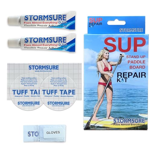 Stormsure SUP - Stand-Up-Paddleboard Reparaturset. Wasserdichte, Langlebige, Flexible und Druckbeständige Reparaturen für Paddleboards Stormsure SUP - Stand-Up-Paddleboard Reparaturset. Wasserdichte, Langlebige, Flexible und Druckbeständige Reparaturen für Paddleboards von Stormsure