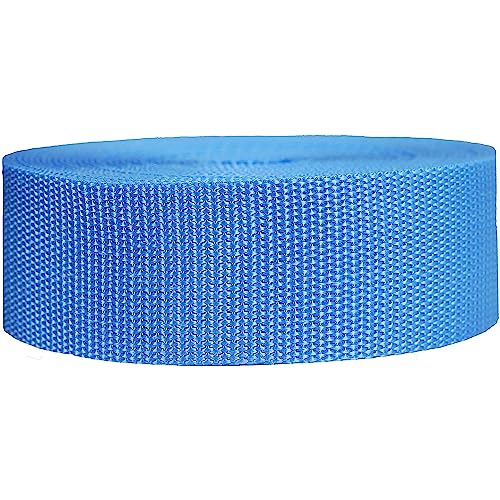 Strapworks Unisex-Erwachsene Polypropylene Webbing Poly-Umreifung für Outdoor-Heimwerker-Ausrüstung, 5,1 cm x 9,1 m, Powder Blue, 2" x 10 Yard von Strapworks