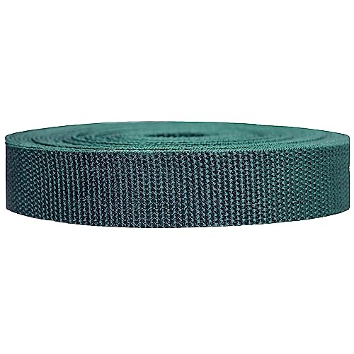 Strapworks Unisex-Erwachsene Polypropylene Webbing Strapazierfähige Poly-Umreifung für Outdoor-Heimwerker-Ausrüstung, 3,8 cm x 45,7 m, waldgrün, 1.5" x 50 Yard von Strapworks