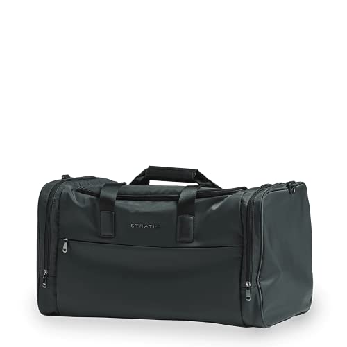 STRATIC Pure Tavel Bag Sporttasche Reisetasche nachhaltiger Weekender, wasserabweisend, mit Innentasche und Hygienefach, M, Dark Green von Stratic