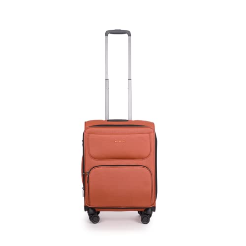 Stratic Bendigo Light+ Koffer Weichschale Reisekoffer Trolley Rollkoffer Handgepäck, TSA Kofferschloss, 4 Rollen, Erweiterbar, Größe S, Rosso Clay Stratic Bendigo Light+ Koffer Weichschale Reisekoffer Trolley Rollkoffer Handgepäck, TSA Kofferschloss, 4 Rollen, Erweiterbar, Größe S, Rosso Clay von Stratic