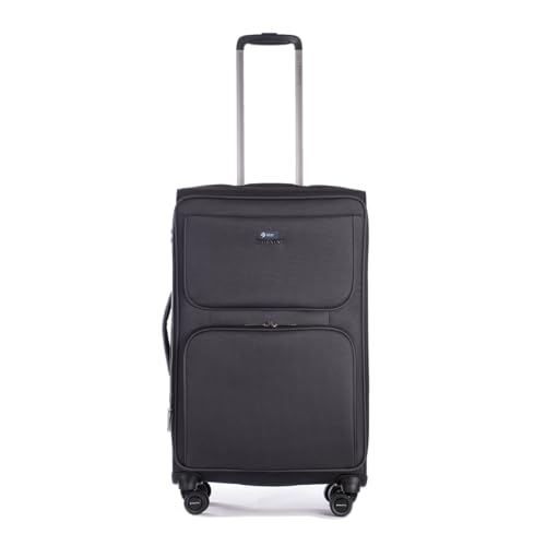 Stratic Bendigo Light + Koffer Weichschale Reisekoffer Trolley Rollkoffer mittelgroß, TSA Kofferschloss, 4 Rollen, Erweiterbar, Größe M, Schwarz Stratic Bendigo Light + Koffer Weichschale Reisekoffer Trolley Rollkoffer mittelgroß, TSA Kofferschloss, 4 Rollen, Erweiterbar, Größe M, Schwarz von Stratic