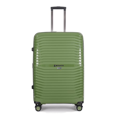 Stratic Bright+ Hartschalen-Koffer Trolley Koffer groß Reisekoffer, wasserabweisend, 4 Rollen, erweiterbar, TSA-Schloss (Größe L, Olive) Stratic Bright+ Hartschalen-Koffer Trolley Koffer groß Reisekoffer, wasserabweisend, 4 Rollen, erweiterbar, TSA-Schloss (Größe L, Olive) von Stratic