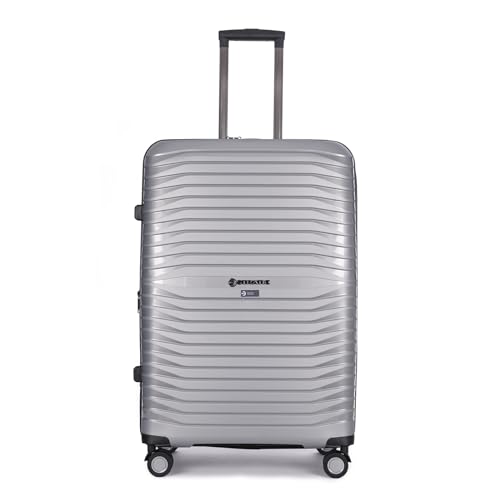 Stratic Bright+ Hartschalen-Koffer Trolley Koffer groß Reisekoffer, wasserabweisend, 4 Rollen, erweiterbar, TSA-Schloss (Größe L, Silver) Stratic Bright+ Hartschalen-Koffer Trolley Koffer groß Reisekoffer, wasserabweisend, 4 Rollen, erweiterbar, TSA-Schloss (Größe L, Silver) von Stratic