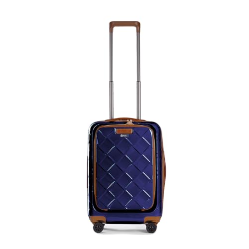Stratic Leather and More - 4-Rollen-Kabinentrolley Fronttasche 15" 55 cm S Blue Stratic Leather and More - 4-Rollen-Kabinentrolley Fronttasche 15" 55 cm S Blue von Stratic