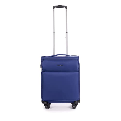 Stratic Light + Koffer Weichschale Reisekoffer Trolley Rollkoffer Handgepäck, TSA Kofferschloss, 4 Rollen, Erweiterbar, Größe S, Blau Stratic Light + Koffer Weichschale Reisekoffer Trolley Rollkoffer Handgepäck, TSA Kofferschloss, 4 Rollen, Erweiterbar, Größe S, Blau von Stratic