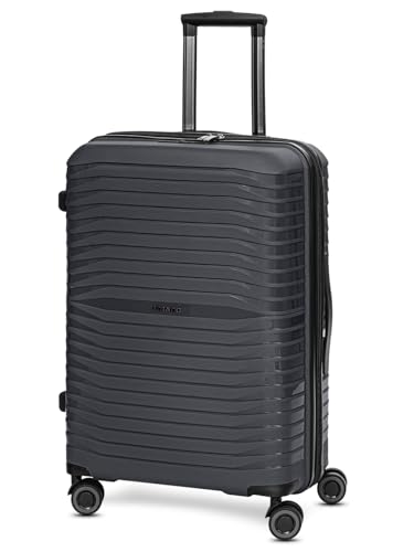 Stratic Shine Koffer groß | Trolley mit 4 360° Drehbare Rollen, Kreuzpackgurt, Dehnfalten, arretierbarer Griff und TSA-Schloss | 44 cm x 27 cm x 66 cm | 62-69L Stratic Shine Koffer groß | Trolley mit 4 360° Drehbare Rollen, Kreuzpackgurt, Dehnfalten, arretierbarer Griff und TSA-Schloss | 44 cm x 27 cm x 66 cm | 62-69L von Stratic