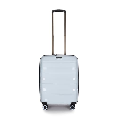 Stratic Straw + Hartschalen-Koffer Trolley Handgepäck Koffer klein Reisekoffer, nachhaltig, 4 Rollen, erweiterbar, TSA-Schloss (Größe S, Pastel blau) Stratic Straw + Hartschalen-Koffer Trolley Handgepäck Koffer klein Reisekoffer, nachhaltig, 4 Rollen, erweiterbar, TSA-Schloss (Größe S, Pastel blau) von Stratic