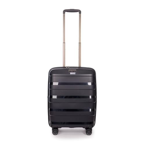 Stratic Straw + Hartschalen-Koffer Trolley Handgepäck Koffer klein Reisekoffer, nachhaltig, 4 Rollen, erweiterbar, TSA-Schloss (Größe S, schwarz) Stratic Straw + Hartschalen-Koffer Trolley Handgepäck Koffer klein Reisekoffer, nachhaltig, 4 Rollen, erweiterbar, TSA-Schloss (Größe S, schwarz) von Stratic