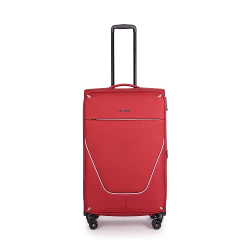 Stratic Strong Koffer Weichschale Reisekoffer Trolley Rollkoffer Handgepäck, TSA Kofferschloss, 4 Rollen, Erweiterbar, Größe L, Rot Stratic Strong Koffer Weichschale Reisekoffer Trolley Rollkoffer Handgepäck, TSA Kofferschloss, 4 Rollen, Erweiterbar, Größe L, Rot von Stratic