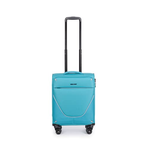 Stratic Strong Koffer Weichschale Reisekoffer Trolley Rollkoffer Handgepäck, 4 Rollen, Größe S, Petrol Stratic Strong Koffer Weichschale Reisekoffer Trolley Rollkoffer Handgepäck, 4 Rollen, Größe S, Petrol von Stratic